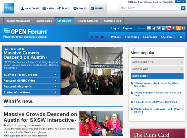 american express content marketing