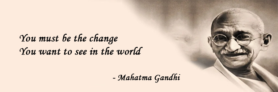 m gandhi quote career