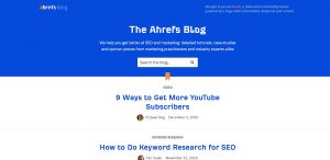 The Ahrefs blog