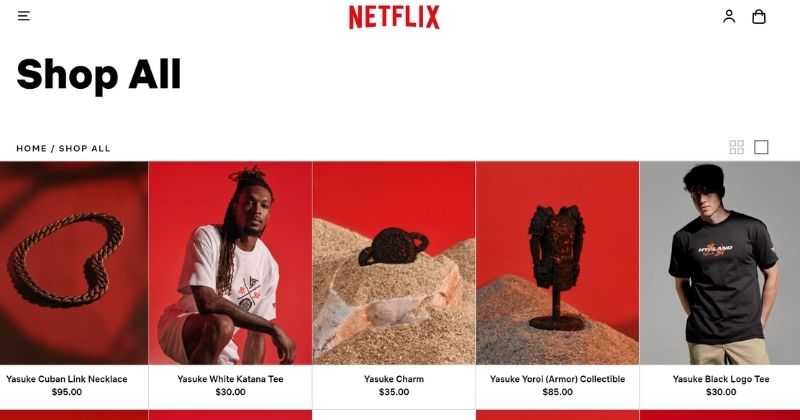 Netflix Online store launched in US