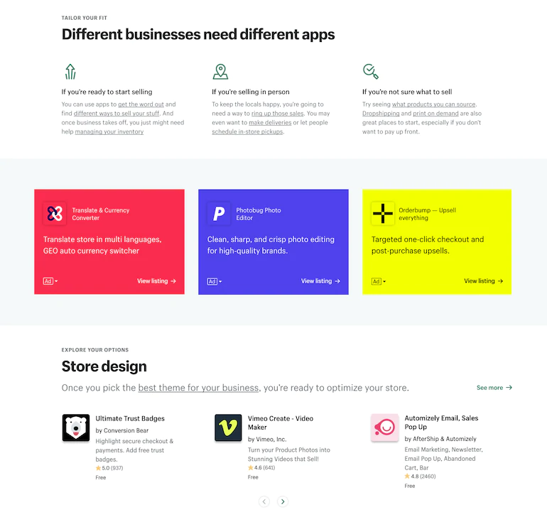 shopify unite announcements 2021 ads