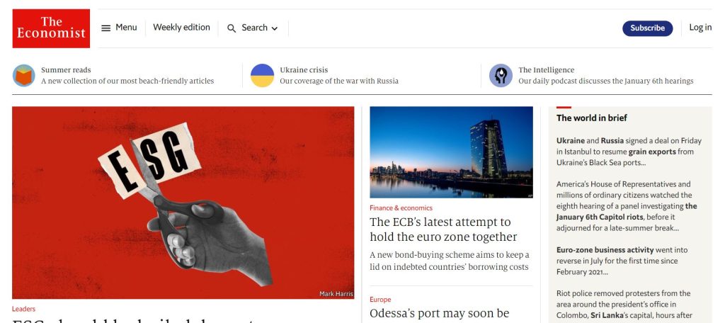 economist website using drupal