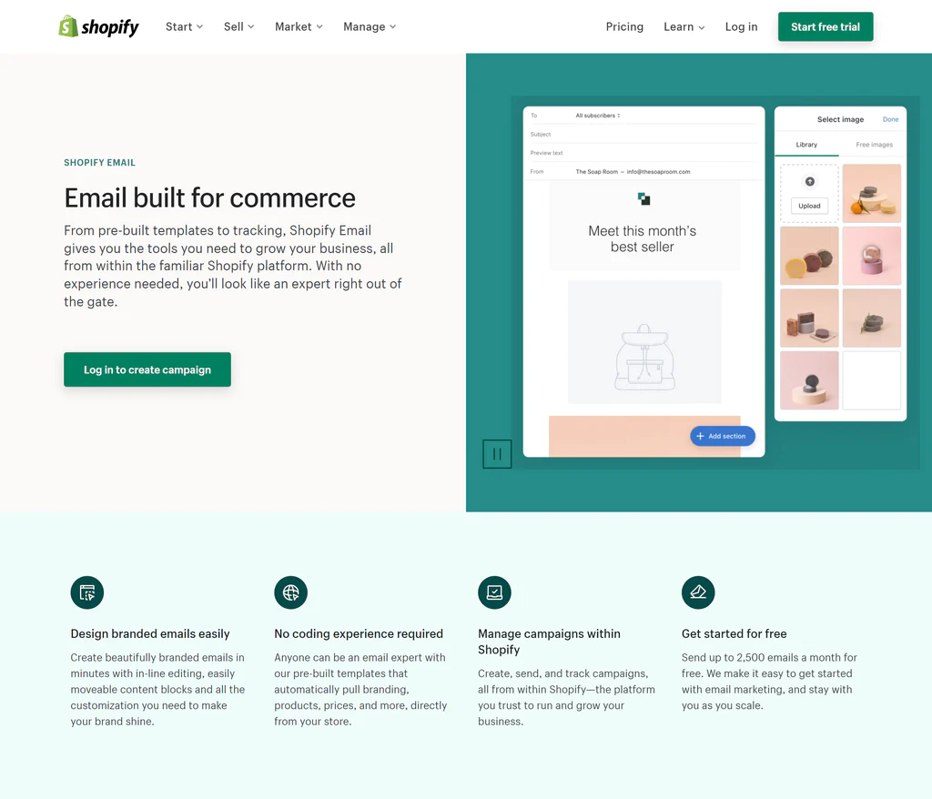 Shopify email marketing
