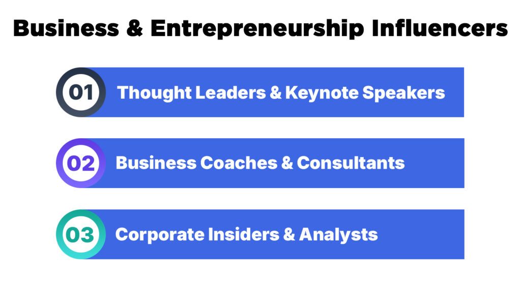Business & Entrepreneurship Influencers