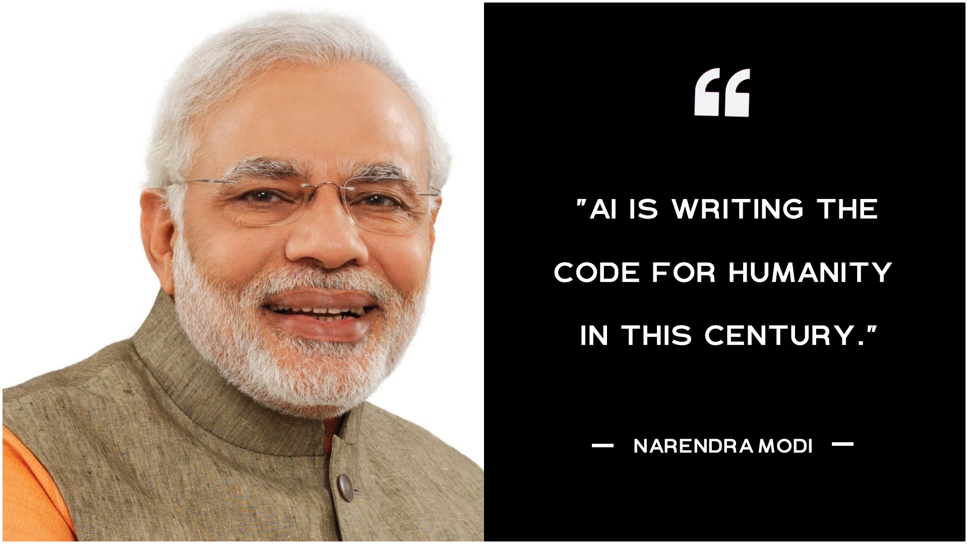 AI is writing the code for humanity in this century.