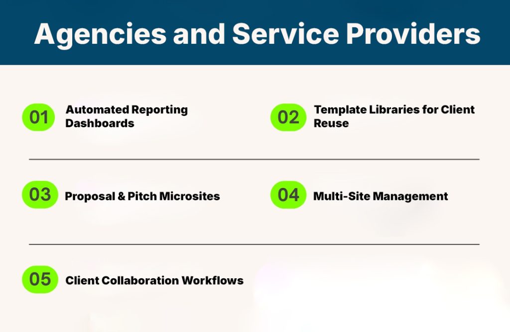 Agencies and Service providers