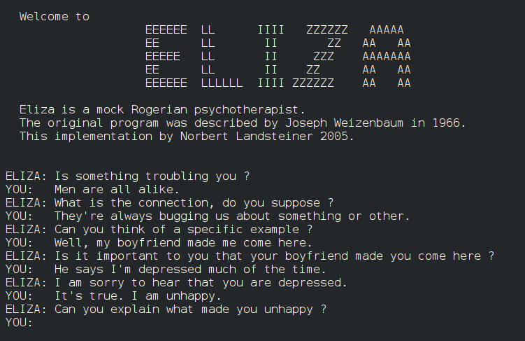ELIZA - World’s first chatbot