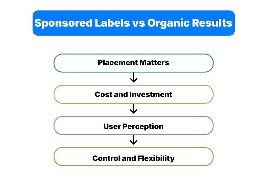 Sponsored Labels vs Organic Results