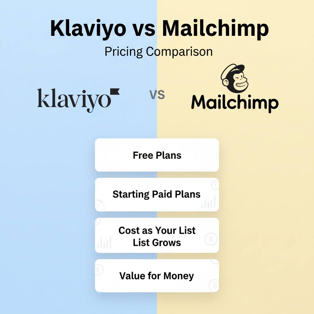 Klaviyo vs Mailchimp: Pricing Comparison