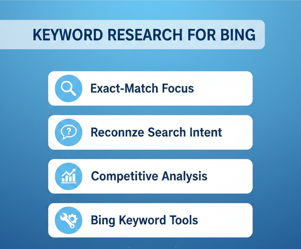 Keyword research for Bing