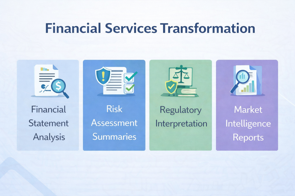 Financial services transformation