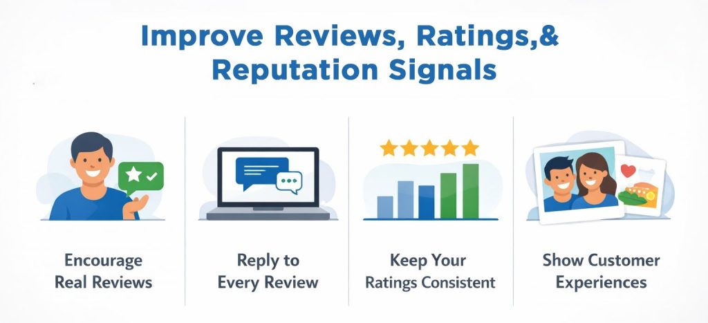 Improve Reviews, Ratings,& Reputation Signals
