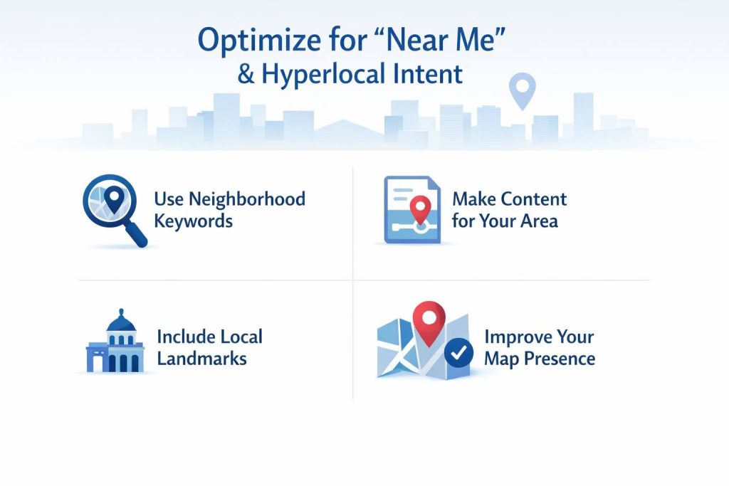 Optimize for “Near Me” & Hyperlocal Intent