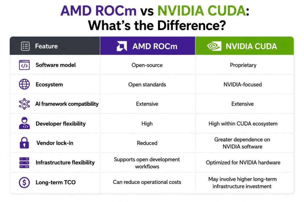 AMD ROCm vs NVIDIA CUDA
