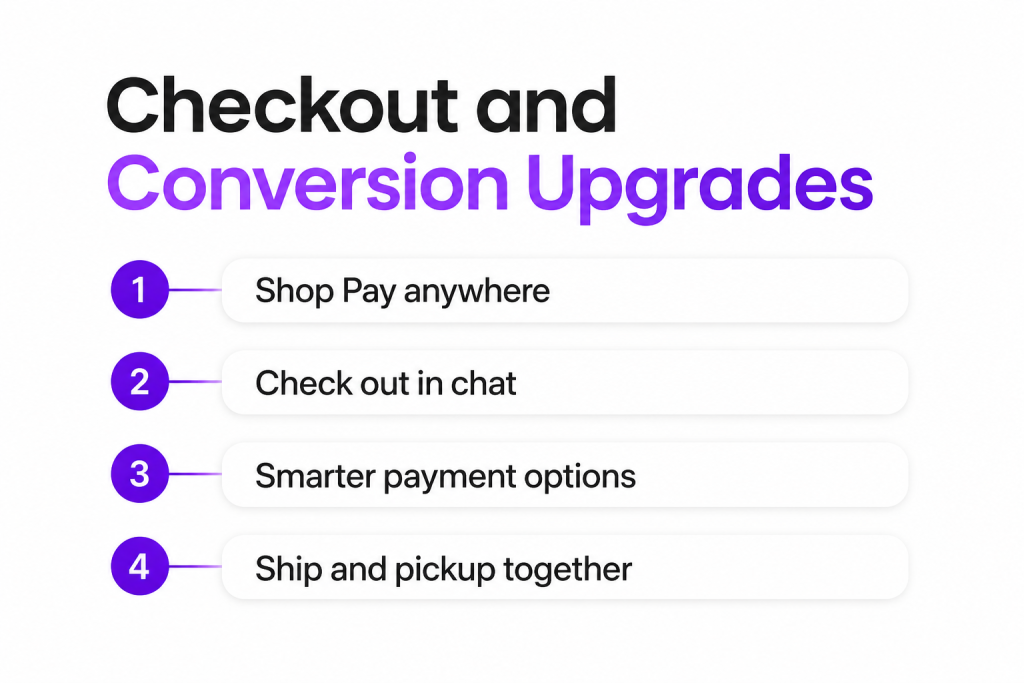 Checkout and Conversion Upgrades