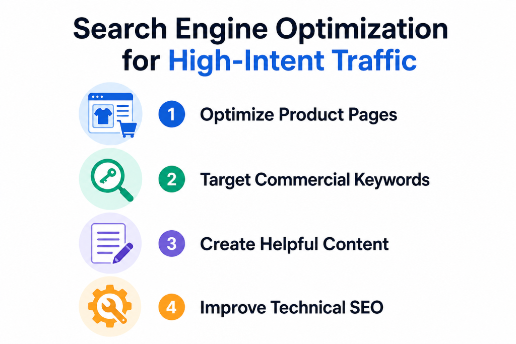 Search Engine Optimization for High-Intent Traffic