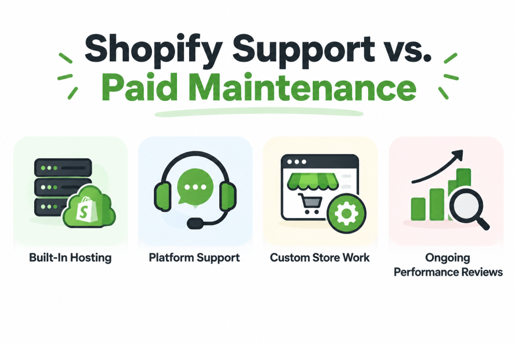 Shopify Support vs. Paid Maintenance