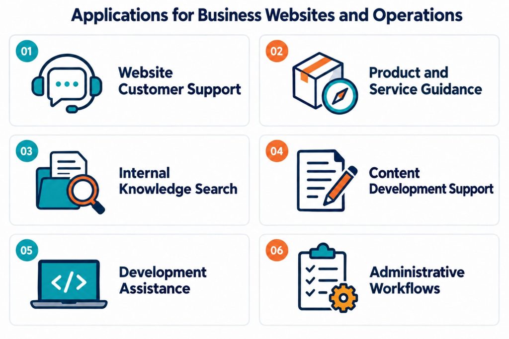 Applications for Business Websites and Operations