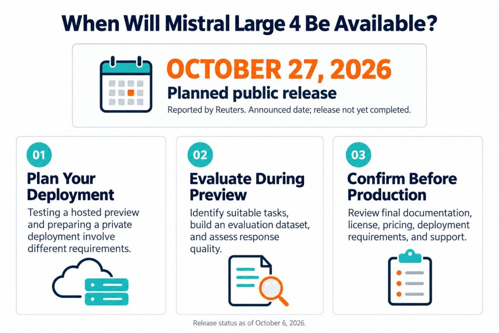 When Will Mistral Large 4 Be Available